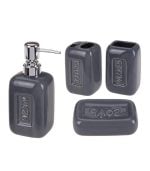 Accessoires Salle De Bain En Céramique - Set De 4 Pièces