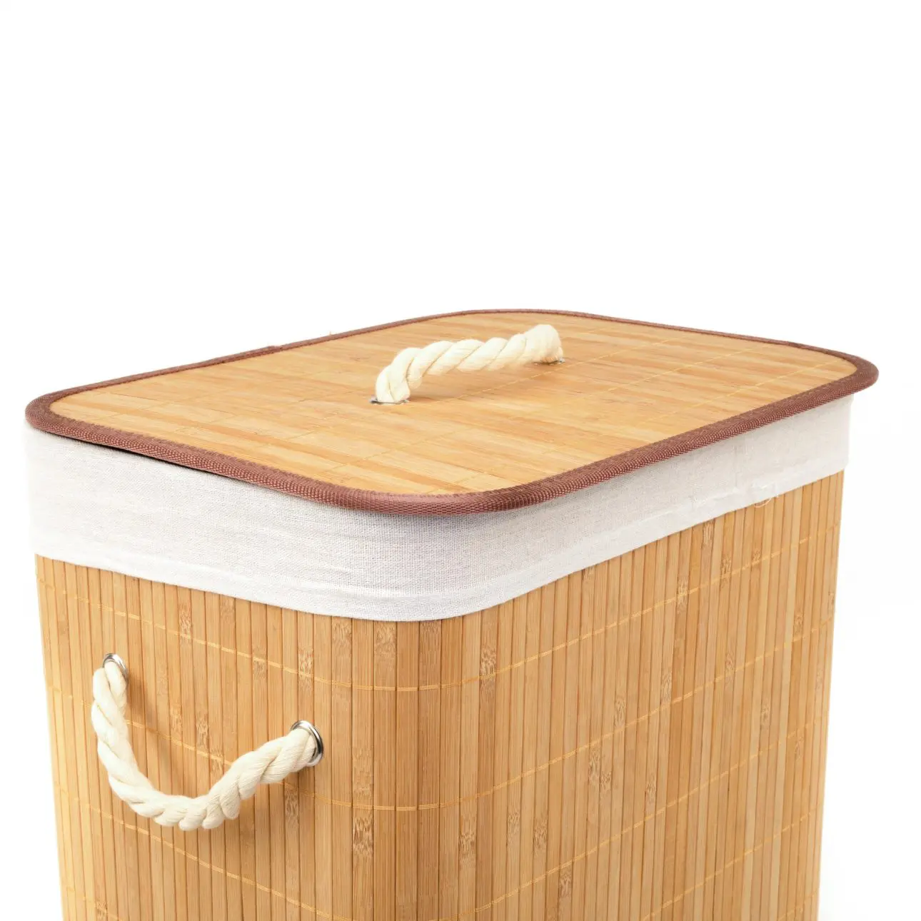 PANIER À LINGE PLIABLE EN BAMBOU - BUANDERIE - Mr Bricolage : Outillage, Jardinage, Animalerie, Electricité