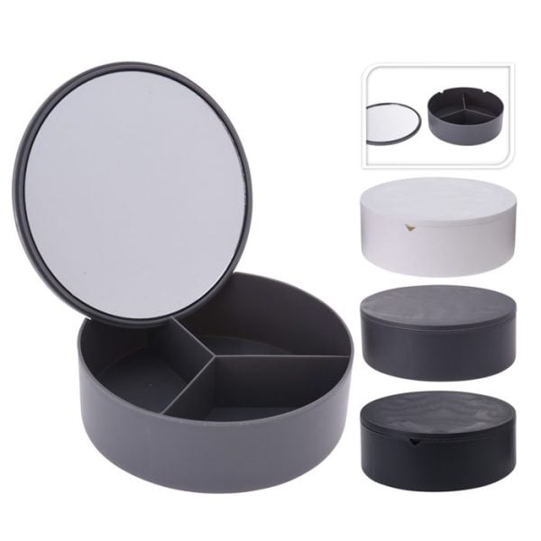 Miroir Avec Organisateur En Polypropylène 14X5Cm