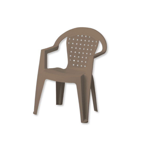 Chaise norma monobloc taupe 55X53X80 cm