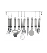 Ustensiles De Cuisine Avec Barre Murale - Set De 8 Pièces
