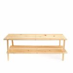 PORTE CHAUSSURES EN BOIS DE 2 NIVEAUXDIMENSIONS: 77X26X30 CM - RANGE CHAUSSURES - Mr Bricolage : Outillage, Jardinage, Animalerie, Electricité