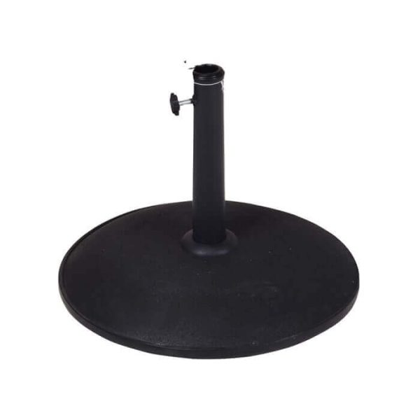 PIED PARASOL EN CIMENT NOIR MAT - PARASOL ET TONNELLE - Mr Bricolage : Outillage, Jardinage, Animalerie, Electricité