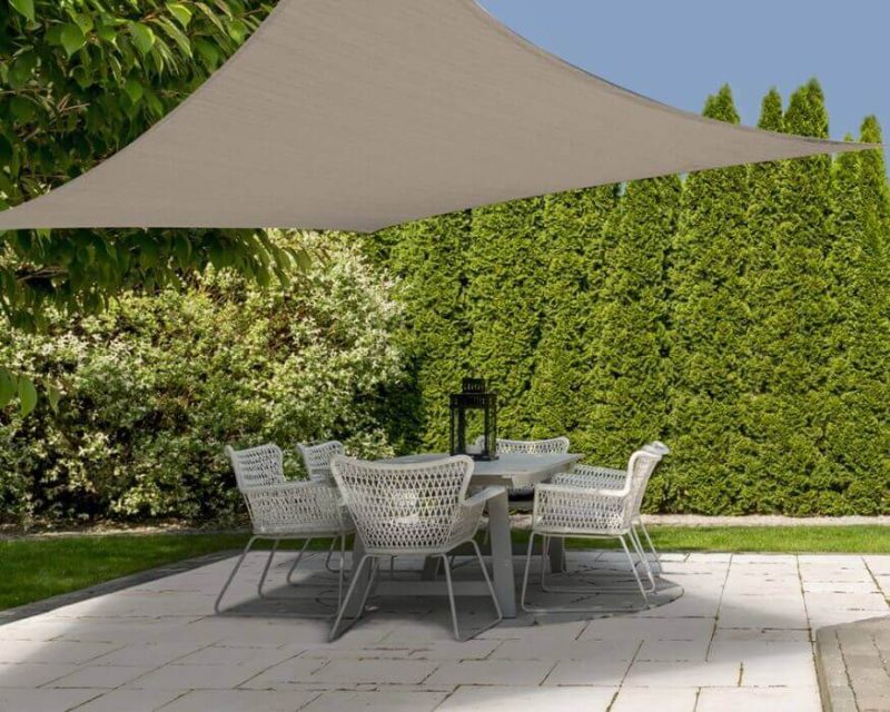 937231 TOILE D’OMBRAGE CARRE SABLE PARASOL ET TONNELLE Mr Bricolage : Outillage, Jardinage, Animalerie, Electricité