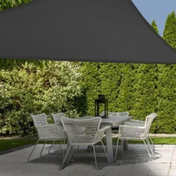 Voile Ombrage Triangulaire Gris Foncé