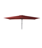 Parasol rouge en polyester pour terrasse ou jardin