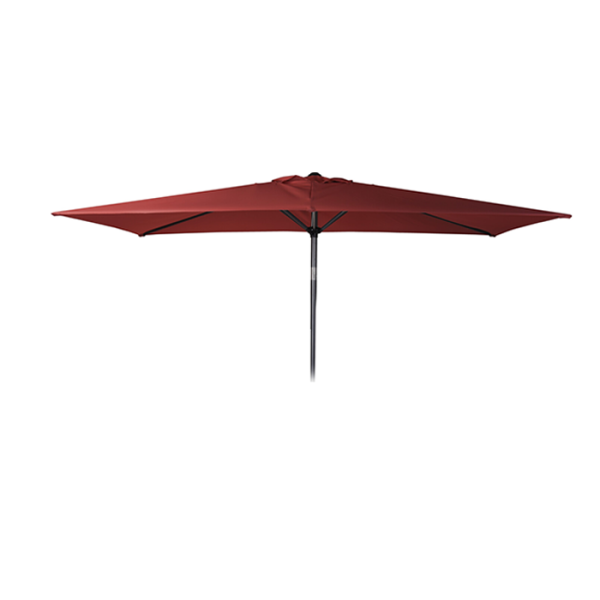 Parasol rouge en polyester pour terrasse ou jardin