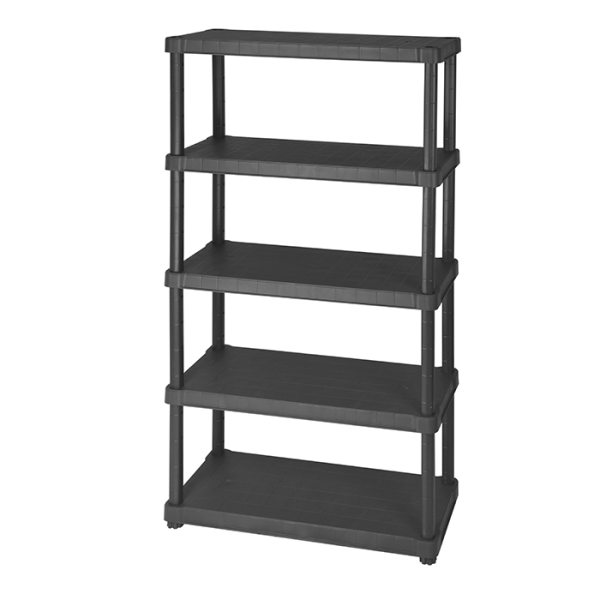 Étagère de rangement en plastique 5 niveaux 250Kg