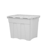 Boîte De Rangement En Plastique Recyclé Gris Doux 80 L – Image 2