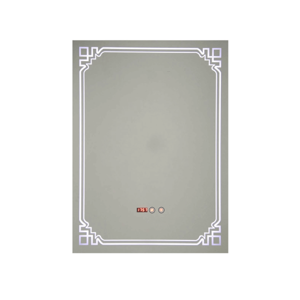 MIROIR SALLE DE BAIN LED AVEC HEURE - Miroir - Mr Bricolage : Outillage, Jardinage, Animalerie, Electricité