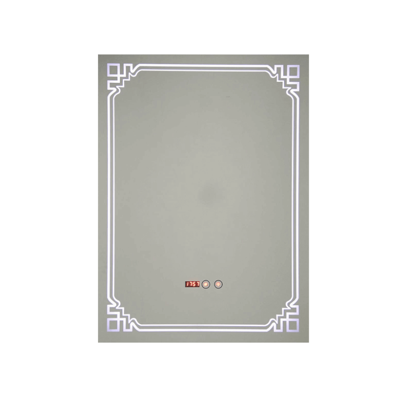MIROIR SALLE DE BAIN LED AVEC HEURE  Miroir  Mr Bricolage : Outillage, Jardinage, Animalerie, Electricité