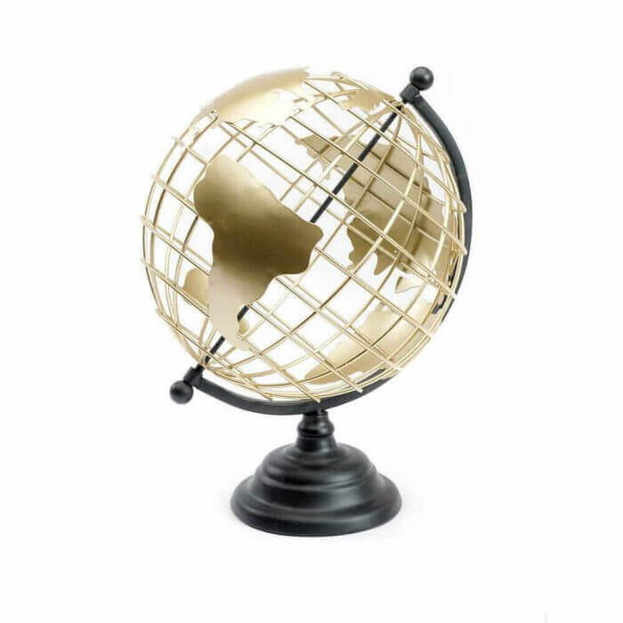 GLOBE METAL WIRE 28X35CM NOIR - DECO ET ACCESSOIRES - Mr Bricolage : Outillage, Jardinage, Animalerie, Electricité