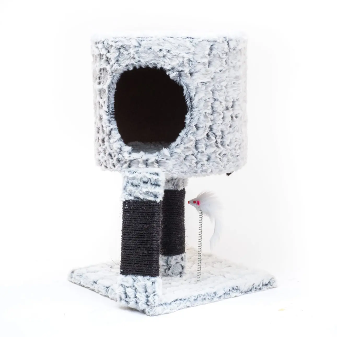 LIT ET GRIFFOIRE POUR CHAT GRIS CLAIR 50 CM - CHAT - Mr Bricolage : Outillage, Jardinage, Animalerie, Electricité