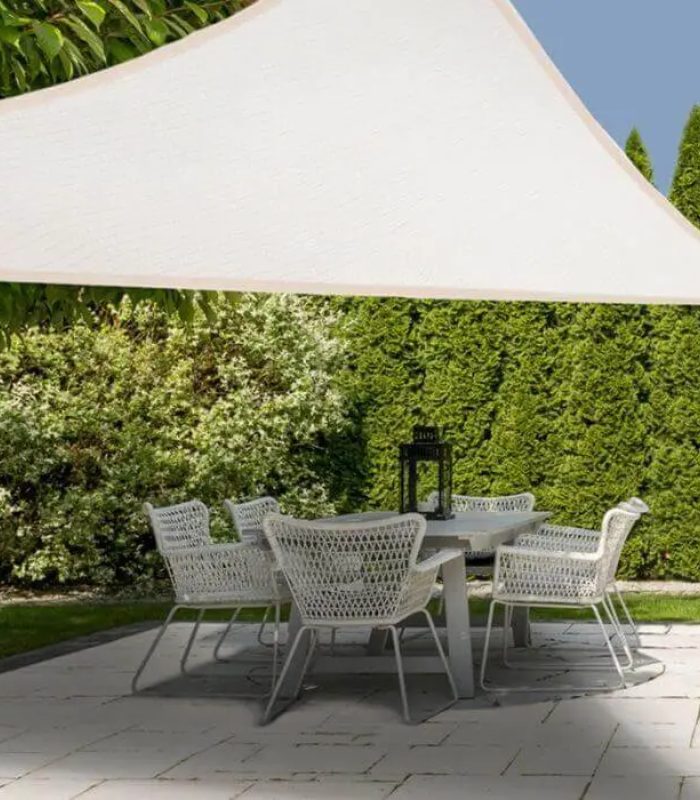 Voile Ombrage Triangulaire Creme