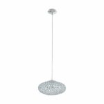 SUSPENSION E27 60W CHROME CRISTAL DIAMÈTRE 210MM CLEMENTE - LUMINAIRE INTÉRIEUR - Mr Bricolage : Outillage, Jardinage, Animalerie, Electricité