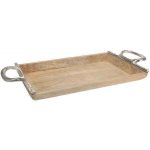 Plateau En Bois Avec Poignées 50X25 Cm
