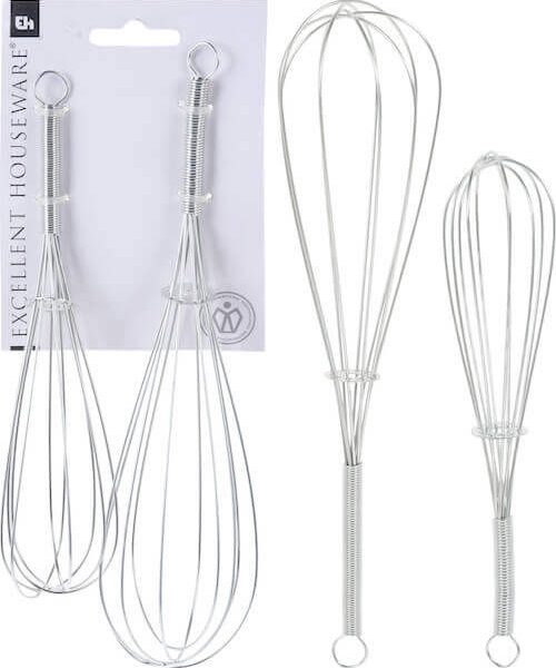 Set De 2 Fouets Inox 24 Cm