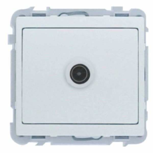 KIT PRISE TV BLANC JADE - INTERRUPTEUR ET PRISE - Mr Bricolage : Outillage, Jardinage, Animalerie, Electricité