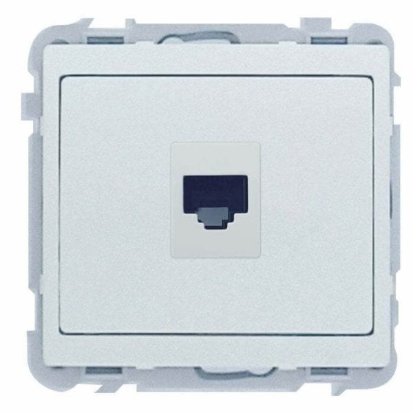 KIT PRISE INFORMATIQUE RJ45 CATEGORIE 6 UTP BLANC JADE - INTERRUPTEUR ET PRISE - Mr Bricolage : Outillage, Jardinage, Animalerie, Electricité
