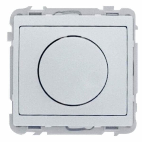KIT POUSSOIR ROND LUMINEUX BLANC JADE - INTERRUPTEUR ET PRISE - Mr Bricolage : Outillage, Jardinage, Animalerie, Electricité