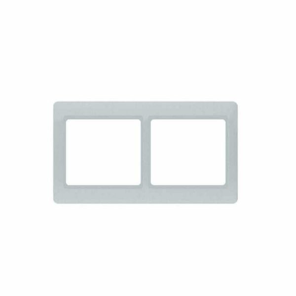 PLAQUE DOUBLE HORIZONTALE GRIS ARGENT JADE - INTERRUPTEUR ET PRISE - Mr Bricolage : Outillage, Jardinage, Animalerie, Electricité