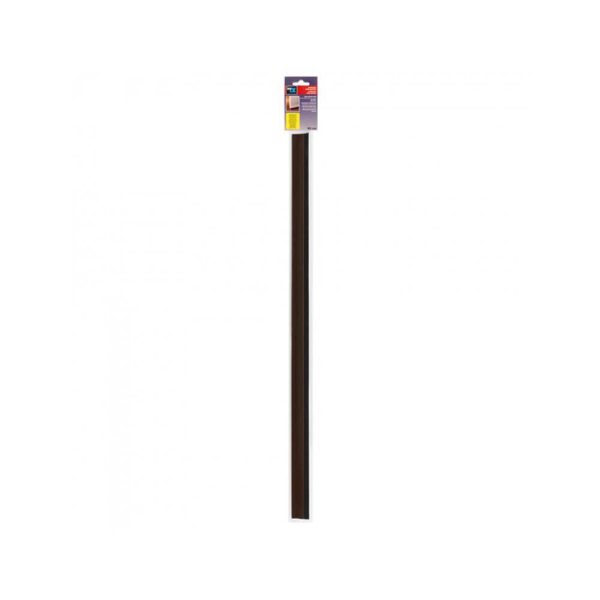 Bas de porte adhésif à brosse bois foncé 82 cm