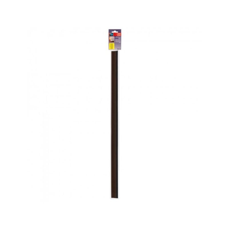 Bas de porte adhésif à brosse bois foncé 82 cm