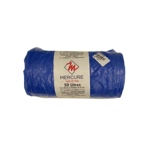 Sac Poubelle Bleu De 50L ( 50 Pieces )
