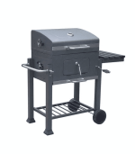 Barbecue au charbon de bois avec grille en fonte