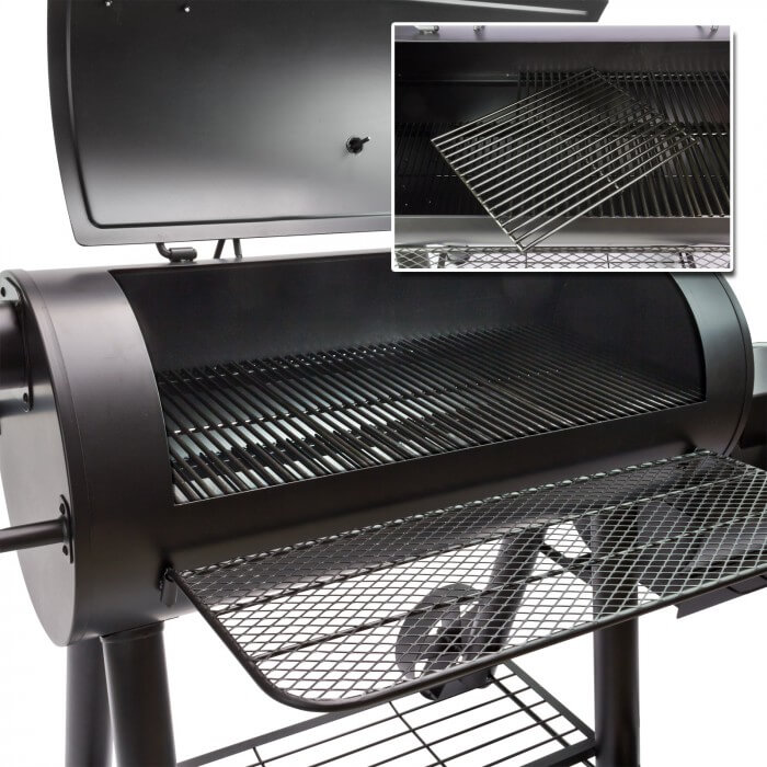 BARBECUE AU CHARBON GRILLE 155X78X132CM FONTE NOIR - BARBECUE ET PLANCHA ET CUISINE D’EXTERIEUR - Mr Bricolage : Outillage, Jardinage, Animalerie, Electricité
