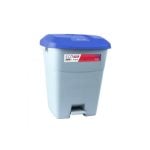 Poubelle À Pédale 50L Gris