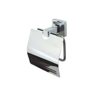 Porte-Papier Toilette Avec Couvercle Kalcyt Chrome