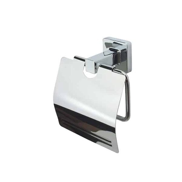 Porte-Papier Toilette Avec Couvercle Kalcyt Chrome