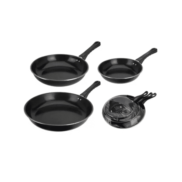 Set 3 Poêles À Frire Noir
