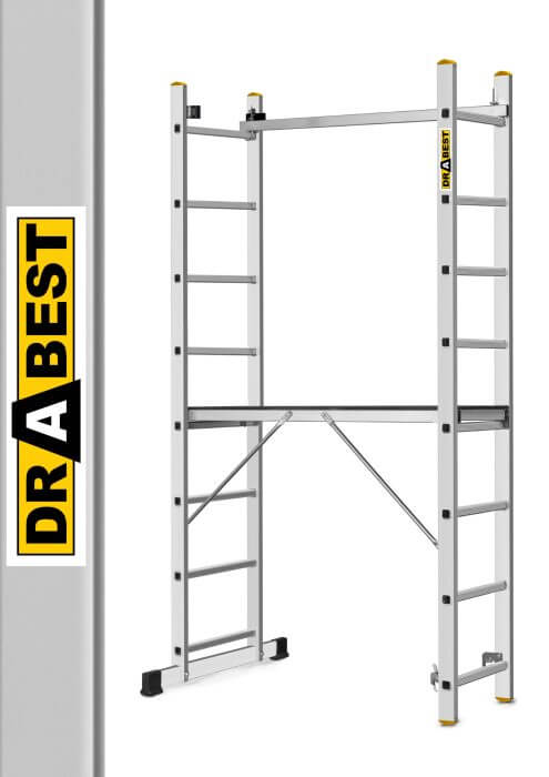 SYSTEME D’ECHAFAUDAGE 2X8 EN ALUMINIUM - ECHELLE ET ÉCHAFAUDAGE ET ESCABEAU ET MARCHE PIED - Mr Bricolage : Outillage, Jardinage, Animalerie, Electricité