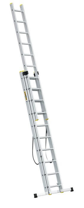 ECHELLE PROFESSIONNELLE EN ALUMINIUM 3 SECTIONS 10 ECHELONS - ECHELLE ET ÉCHAFAUDAGE ET ESCABEAU ET MARCHE PIED - Mr Bricolage : Outillage, Jardinage, Animalerie, Electricité