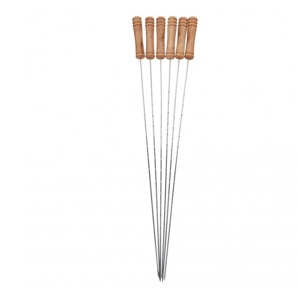 Piques Brochettes Pour Barbecue 6 Pièces 38Cm