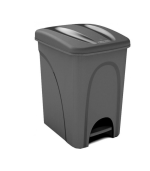 Poubelle À Pédale 25L Anthracite