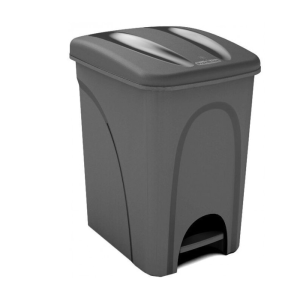 Poubelle À Pédale 25L Anthracite