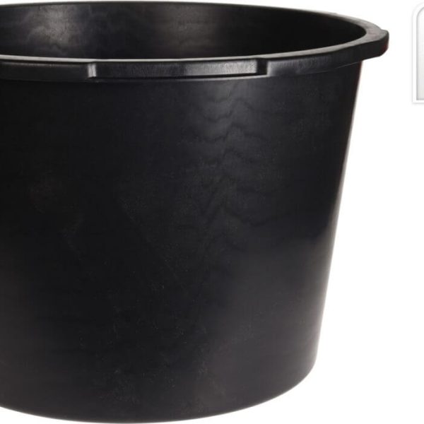 Seau 90L En Plastique Noir