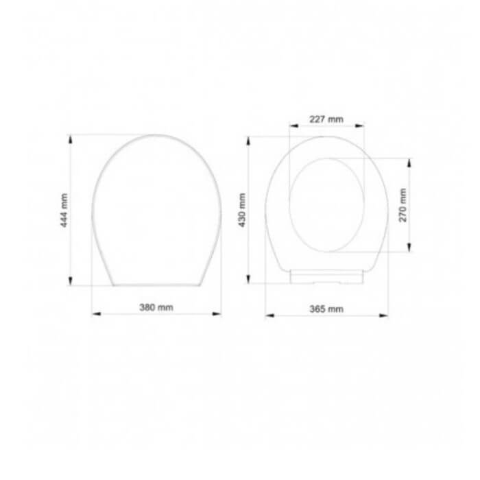 ABATTANT WC KAMELYA DUROPLAST FERMETURE LENTE - DÉCORER ⁄ ACCESSOIRES SALLE DE BAIN ⁄ BLANC - Mr Bricolage : Outillage, Jardinage, Animalerie, Electricité