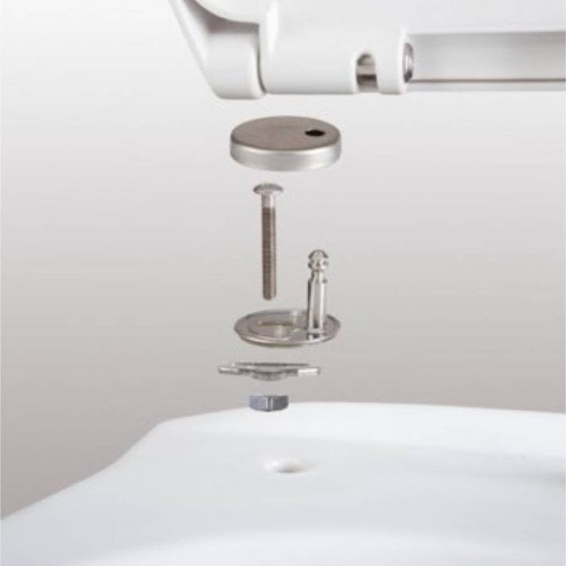 ABATTANT WC KAMELYA DUROPLAST FERMETURE LENTE  DÉCORER ⁄ ACCESSOIRES SALLE DE BAIN ⁄ BLANC  Mr Bricolage : Outillage, Jardinage, Animalerie, Electricité
