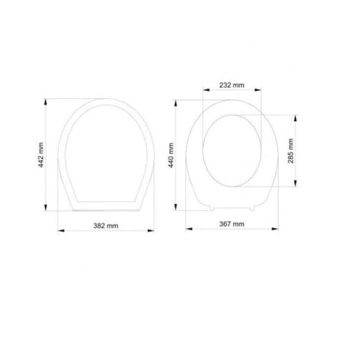 ABATTANT DUROP SARDUNYA AVEC CHARNIÈRES PLASTIQUE - DÉCORER ⁄ ACCESSOIRES SALLE DE BAIN ⁄ BLANC - Mr Bricolage : Outillage, Jardinage, Animalerie, Electricité