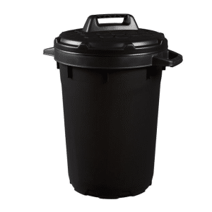 Poubelle En Polypropylene 90L Noir