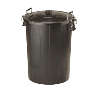 Poubelle Avec Leviers Metal 80L Noir
