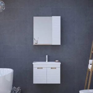 Meuble Salle De Bain Vega 65 Cm Blanc Mat