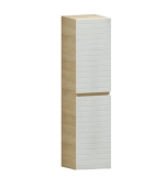 Armoire haute salle de bains 35 cm blanc mat vega