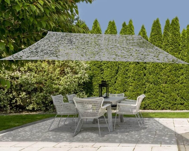 TOILE D’OMBRAGE CAMOUFLAGE  GRIS CLAIR  PARASOL ET TONNELLE  Mr Bricolage : Outillage, Jardinage, Animalerie, Electricité