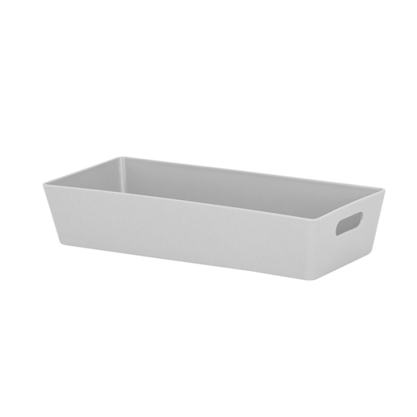 PANIER DE RANGEMENT 2.01 RECTANGULAIRE GRIS FROID STUDIO 25 x 11 x 5CM - PANIER - Mr Bricolage : Outillage