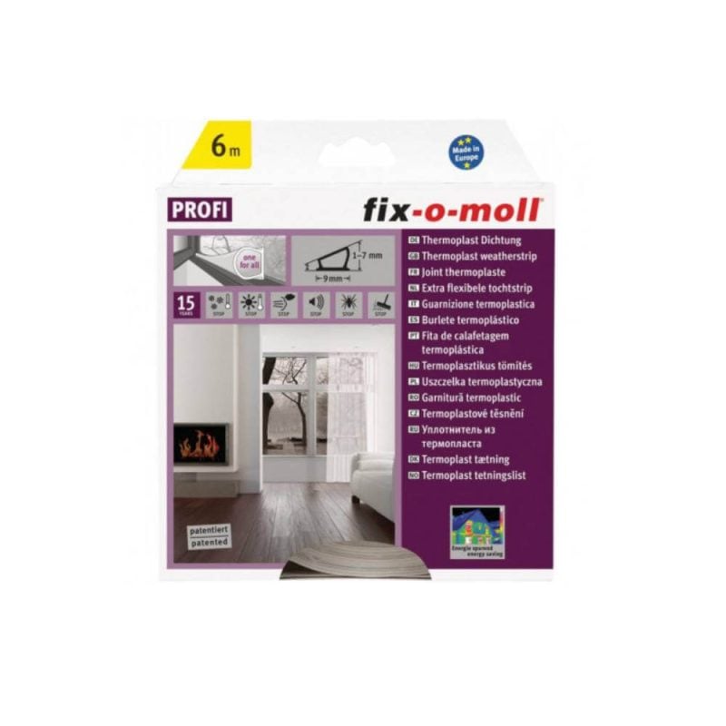 Fixo moll profil thermoplast transparent 6m 7x9mm – Image 1